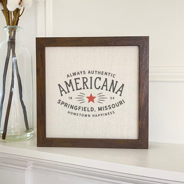 Americana - Custom Framed Sign
