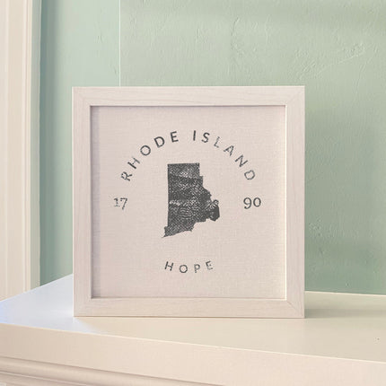 State Badge and Motto - Custom Framed Sign