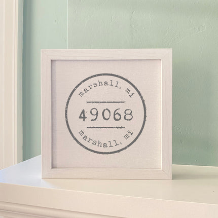 Postmark Stamp - Custom Framed Sign