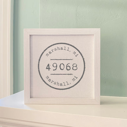 Postmark Stamp - Custom Framed Sign