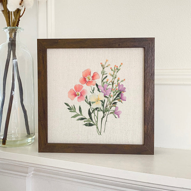 Spring Bouquet - Framed Sign