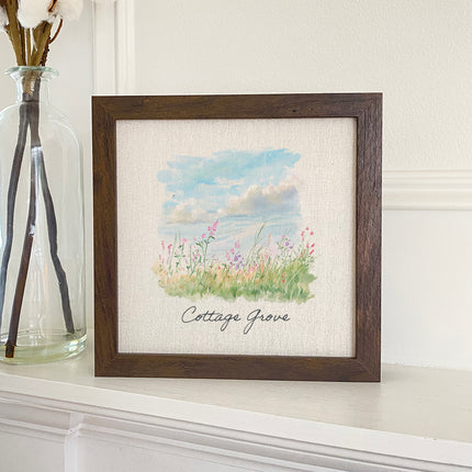 Spring Day - Custom Framed Sign