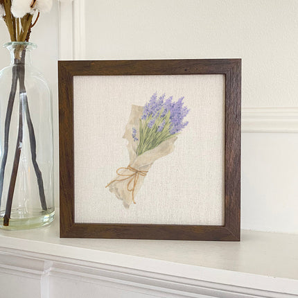 Purple Bouquet - Framed Sign
