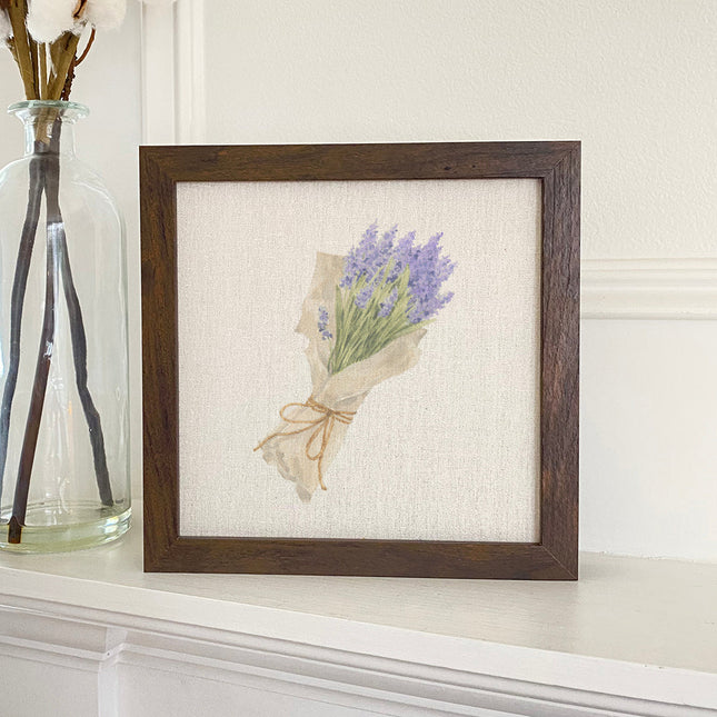 Purple Bouquet - Framed Sign