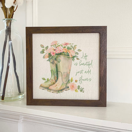 Life is Beautiful - Framed Sign