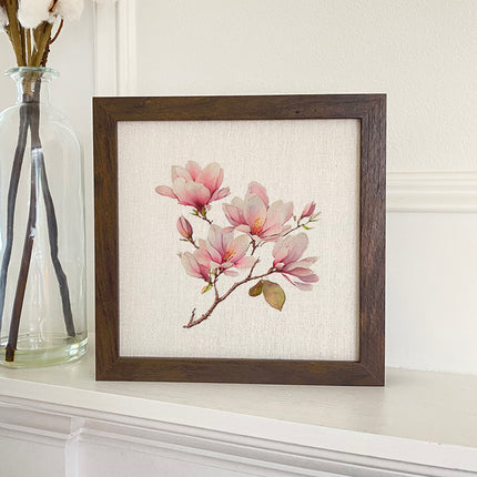 Magnolia Blossoms - Framed Sign