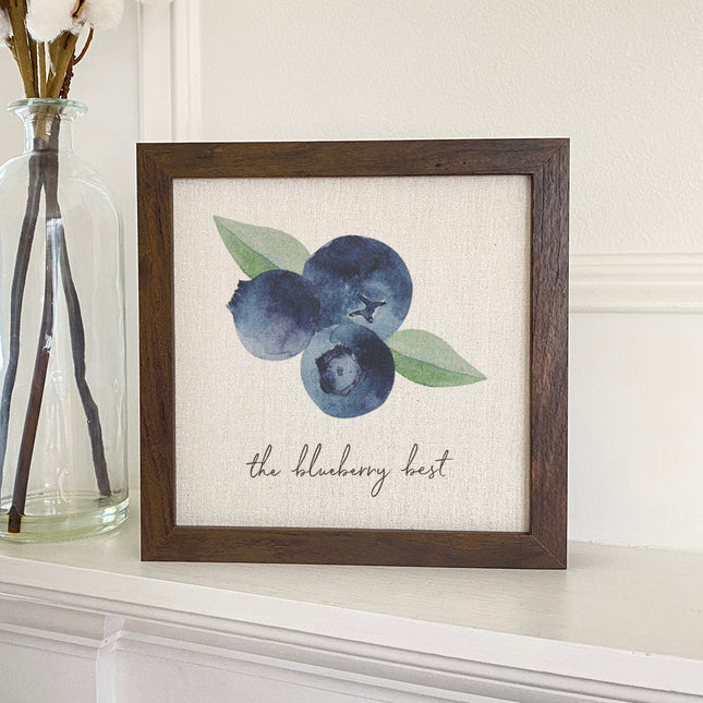 The Blueberry Best - Framed Sign
