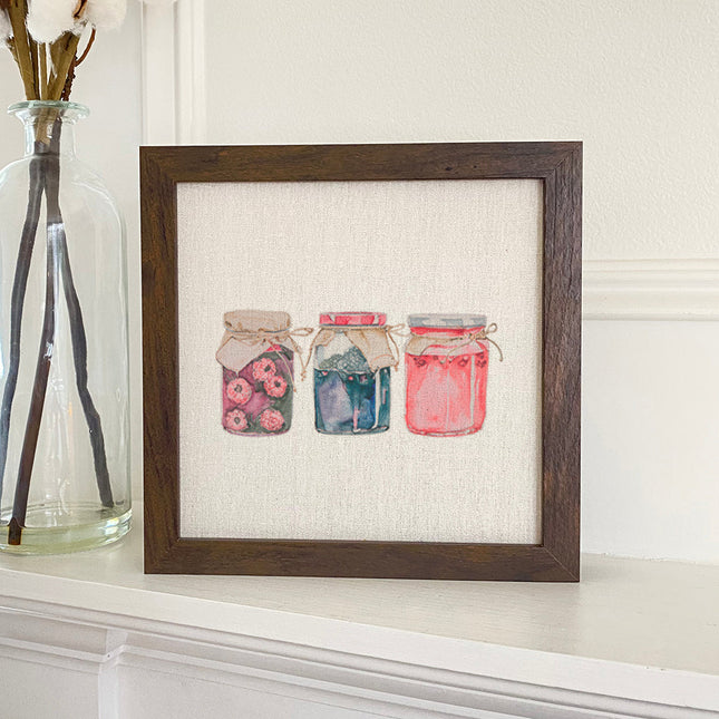 Three Berry Jams - Framed Sign