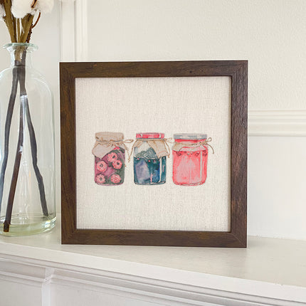 Three Berry Jams - Framed Sign