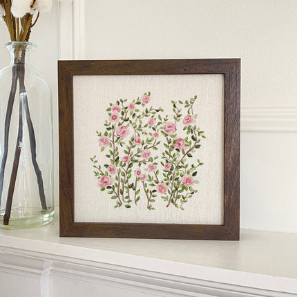 Rose Bush - Spring Framed Sign