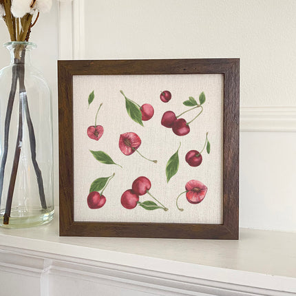Cherry Pattern - Framed Sign