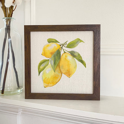 Three Lemon Bunch - Summer Framed Sign