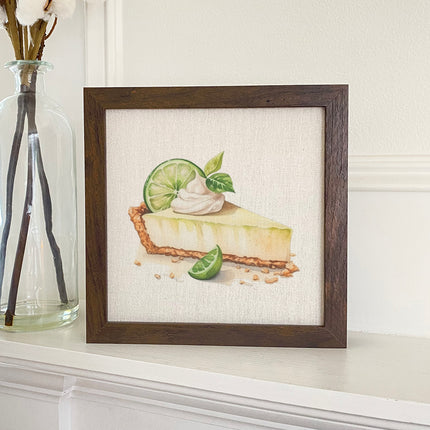 Key Lime Pie - Summer Framed Sign