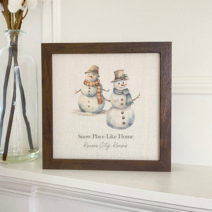 Snow Place Like Home - Custom Framed Sign