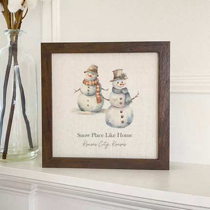 Snow Place Like Home - Custom Framed Sign