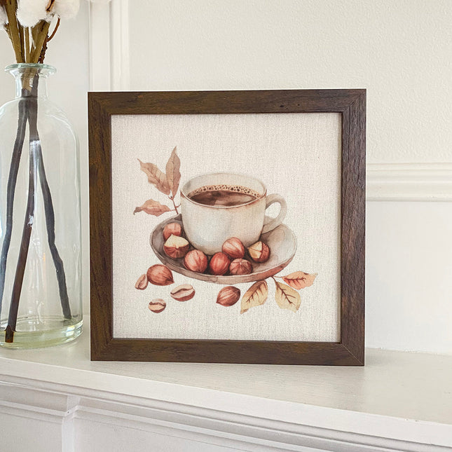 Hazelnut Coffee - Customizable Framed Sign