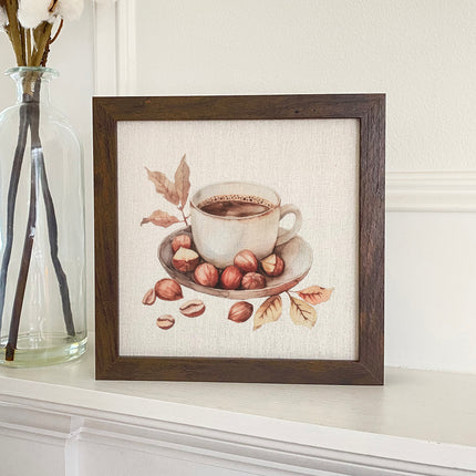 Hazelnut Coffee - Customizable Framed Sign