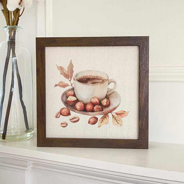 Hazelnut Coffee - Customizable Framed Sign
