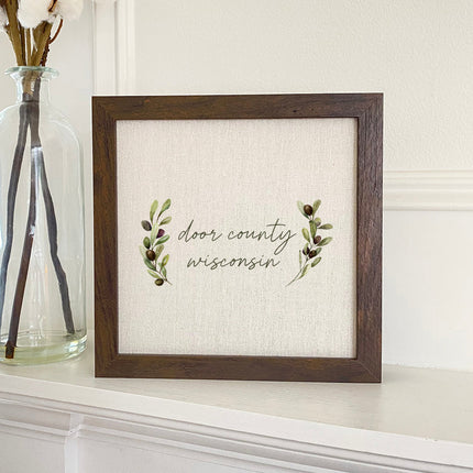 Olive Frond - Custom Framed Sign