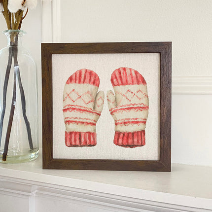 Woolen Mittens - Customizable Framed Sign