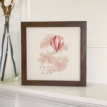 Love is in the Air - Framed Sign