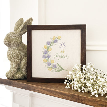He Is Risen Swag - Framed Sign