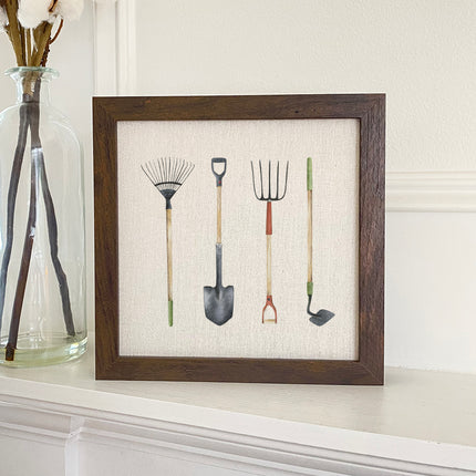 Garden Tools - Framed Sign