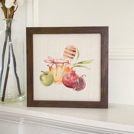 Honey and Fruit - Framed Sign