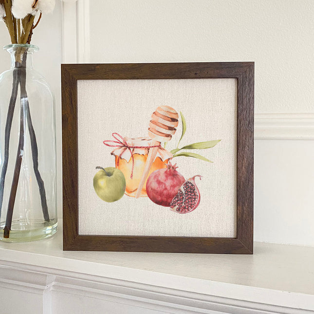 Honey and Fruit - Framed Sign