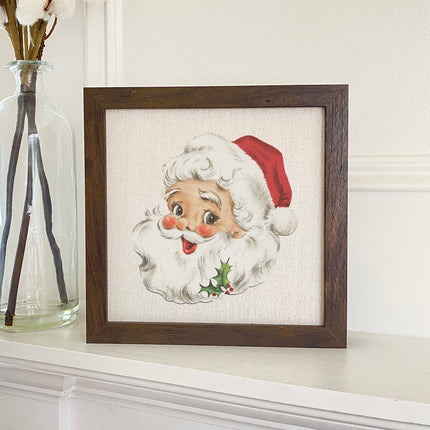 Vintage Santa - Customizable Framed Sign