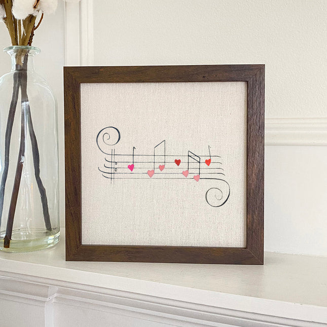 Valentine's Music - Framed Sign