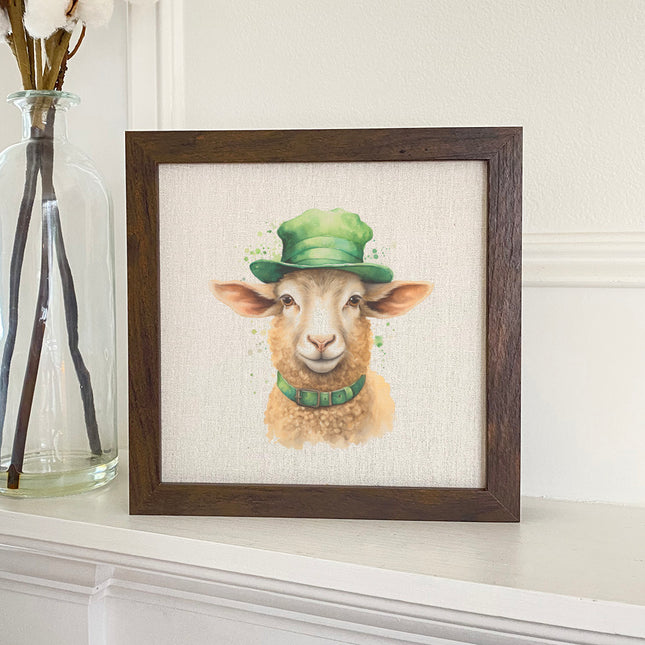 St. Patrick's Lamb - Framed Sign