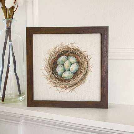 Robin in a Cherry Blossom - Spring Framed Sign