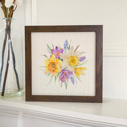Floral Bunch - Spring Framed Sign