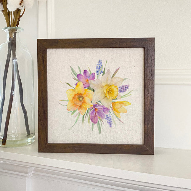 Floral Bunch - Spring Framed Sign