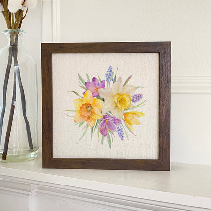 Floral Bunch - Spring Framed Sign