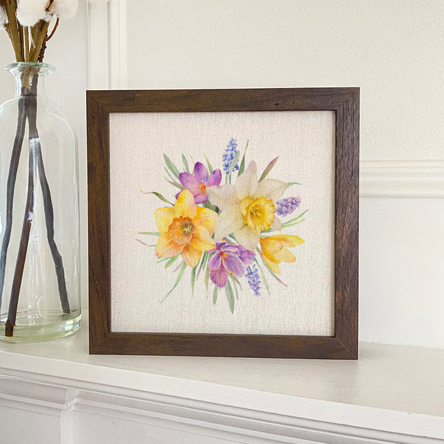 Floral Bunch - Spring Framed Sign