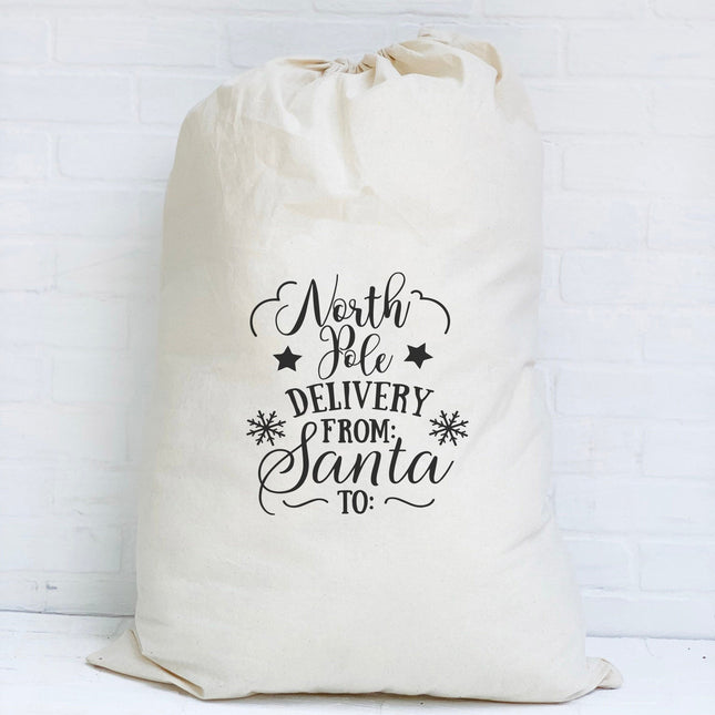 North Pole Delivery (Blank) - Santa Sack