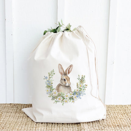 Daisy and Bunny Wreath - Easter Gift Bag