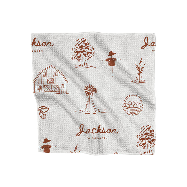 Simple Farmhouse - Custom Waffle Weave Washcloth