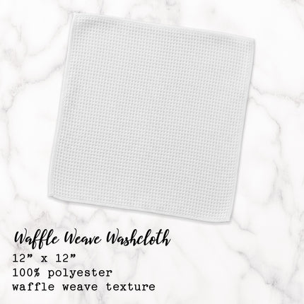 Bee Motif - Custom Waffle Weave Washcloth
