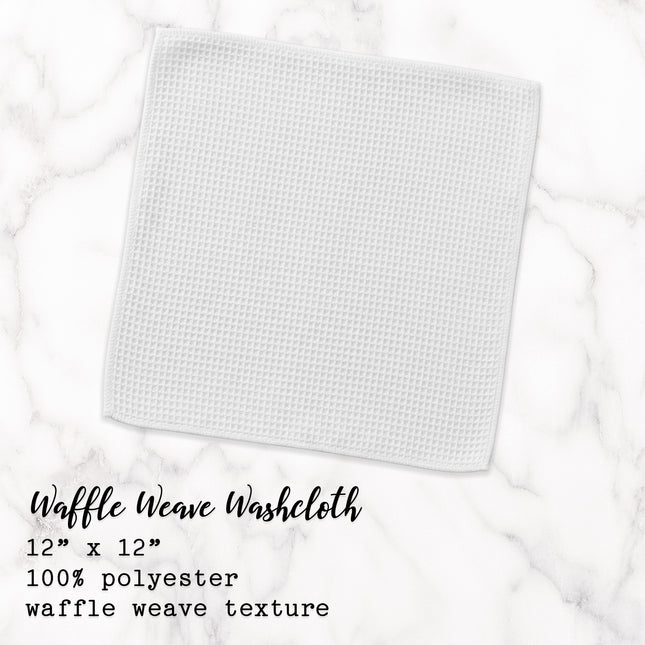Simple Petals - Custom Waffle Weave Washcloth