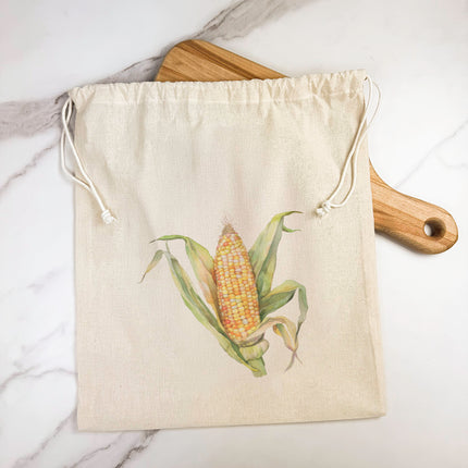 Corn Cob - Customizable Cotton Cinch Bag