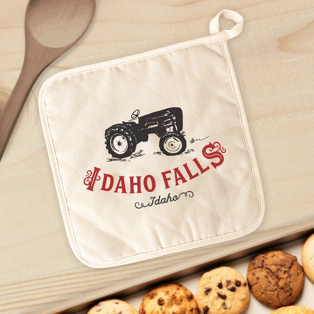 Vintage Icon (Tractor) City/State - Custom Cotton Pot Holder