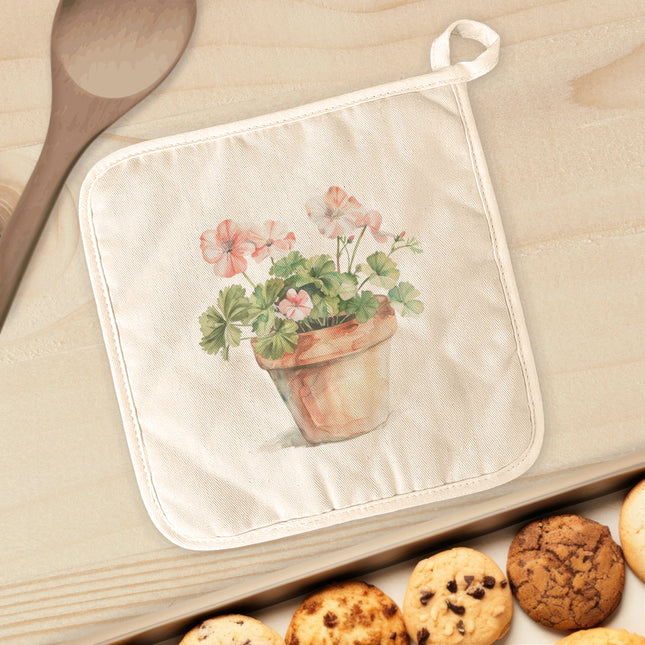 Watercolor Potted Plant - Cotton Pot Holder