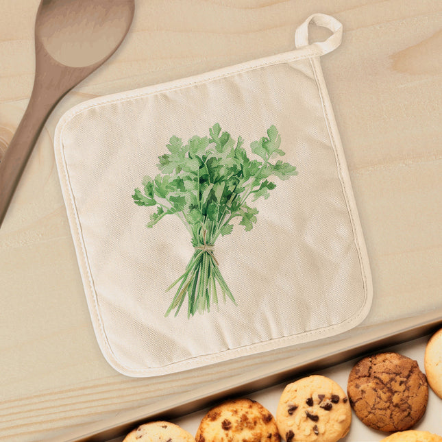 Watercolor Parsley - Cotton Pot Holder