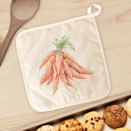 Watercolor Tied Carrots - Cotton Pot Holder