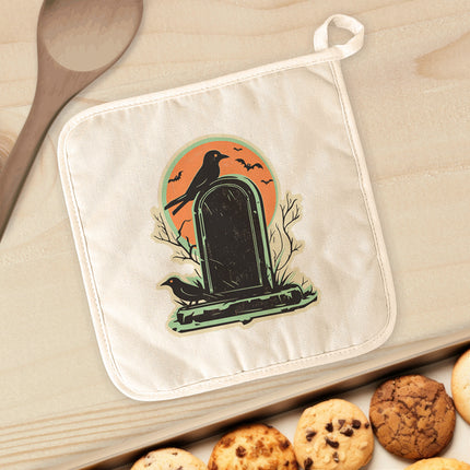 Retro Tombstone - Customizable Halloween Cotton Pot Holder