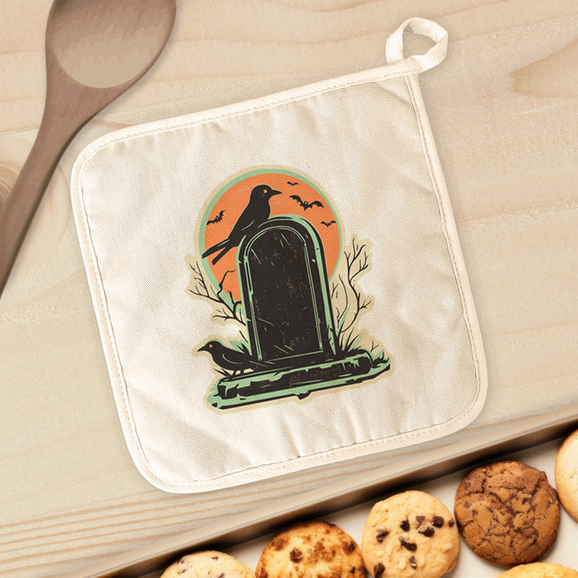 Retro Tombstone - Customizable Halloween Cotton Pot Holder