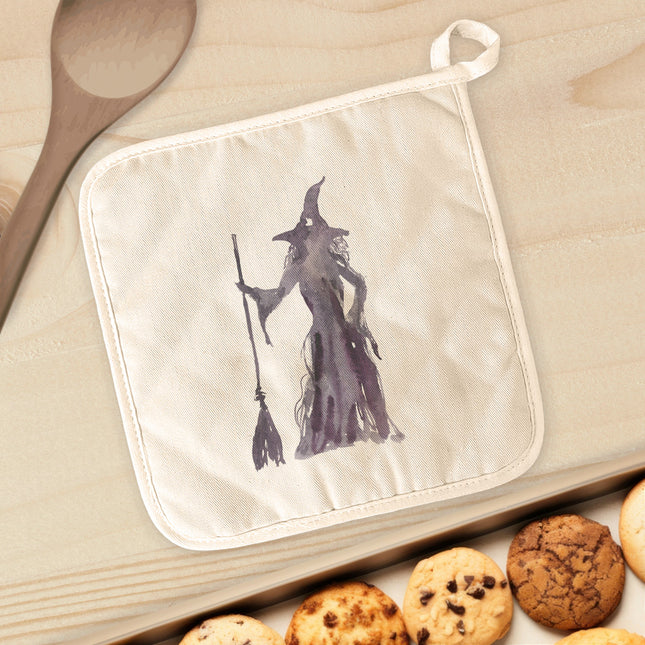 Standing Witch - Customizable Halloween Cotton Pot Holder